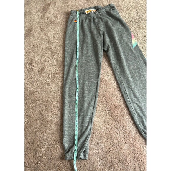 Aviator Nation Gray Hoodie with Rainbow Accents - Picture 12 of 12